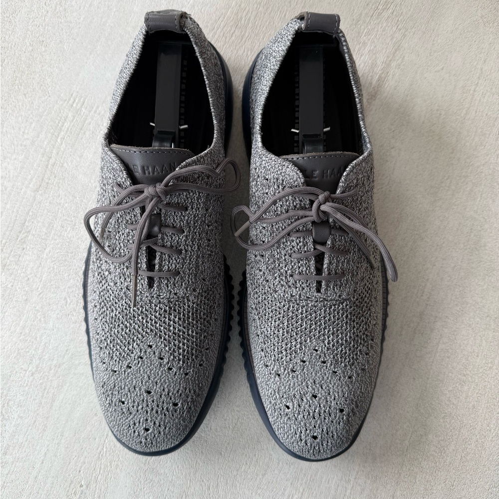 Cole Haan 2.ZERØGRAND Shoes Men's 9.5 Blue Wingtip Oxford Style Dress C36225